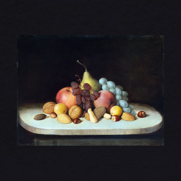 Robert Seldon Duncanson Still Life with Fruit and Nuts by pdpress